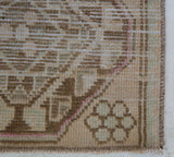 Vintage mini kilim rug in room decor setting, kilim, Turkish rug, vintage rug, portland, rug shop, bright colors, wild shaman, soft rug, bold color, Portland, Oregon, rug store, rug shop, local shop