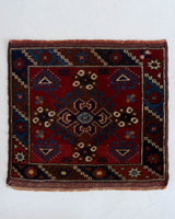 Vintage mini kilim rug in room decor setting, kilim, Turkish rug, vintage rug, portland, rug shop, bright colors, wild shaman, soft rug, bold color, Portland, Oregon, rug store, rug shop, local shop