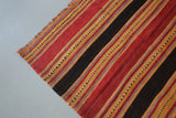 Vintage Mini Turkish Kilim Rug 3.10ftx7ft