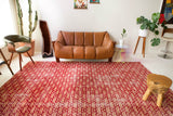 Vintage art deco rug in a living room setting, pile rug, Turkish rug, custom rug, modern rug, art deco rug,  portland, rug shop, bright colors, wild shaman, low pile rug, bold color, Portland, Oregon, rug store, rug shop, local shop, made in Turkey, vintage rug, retro rug