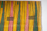 Vintage art deco rug in a living room setting, pile rug, Turkish rug, custom rug, modern rug, art deco rug,  portland, rug shop, bright colors, wild shaman, low pile rug, bold color, Portland, Oregon, rug store, rug shop, local shop, made in Turkey, vintage rug, retro rug