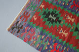 Vintage Mini Turkish Kilim Rug 2.8ftx4.2ft