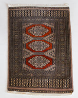 Vintage mini kilim rug in room decor setting, kilim, Turkish rug, vintage rug, portland, rug shop, bright colors, wild shaman, soft rug, bold color, Portland, Oregon, rug store, rug shop, local shop