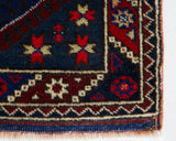 Vintage mini kilim rug in room decor setting, kilim, Turkish rug, vintage rug, portland, rug shop, bright colors, wild shaman, soft rug, bold color, Portland, Oregon, rug store, rug shop, local shop