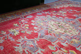 Vintage Demirci Oushak Rug 6ftx9ft