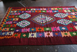 Vintage Milas Bencik Kilim 6.4x8.6ft