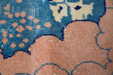 Vintage art deco rug in a living room setting, pile rug, Turkish rug, custom rug, modern rug, art deco rug,  portland, rug shop, bright colors, wild shaman, low pile rug, bold color, Portland, Oregon, rug store, rug shop, local shop, made in Turkey, vintage rug, retro rug