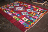 Vintage Milas Bencik Kilim 6.4x8.6ft