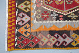 Turkish rug, vintage rug, flat weave, kilim rug, large area rug, square rug, Wild Shaman, Portland, Oregon, rug store, rug shop, local shop, bright colors, area rug, red rug, bold color