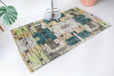Vintage Turkish Art Deco Runner 3'10"x6'6"
