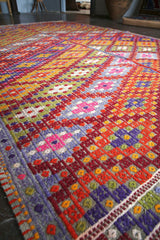 Vintage Denizli Cicim Kilim 5.9ftx8.11ft