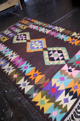 Vintage Milas Bencik Kilim 5.2ftx8.7ft