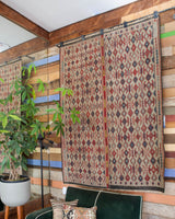 old rug, antique rug, earthy colors, faded colors, Turkish rug, vintage rug, flat weave, kilim rug, large area rug, square rug, Wild Shaman, Portland, Oregon, rug store, rug shop, local shop