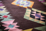 Vintage Milas Bencik Kilim 5.2ftx8.7ft