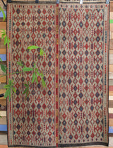 old rug, antique rug, earthy colors, faded colors, Turkish rug, vintage rug, flat weave, kilim rug, large area rug, square rug, Wild Shaman, Portland, Oregon, rug store, rug shop, local shop