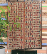 old rug, antique rug, earthy colors, faded colors, Turkish rug, vintage rug, flat weave, kilim rug, large area rug, square rug, Wild Shaman, Portland, Oregon, rug store, rug shop, local shop