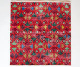 Vintage art deco rug in a living room setting, pile rug, Turkish rug, custom rug, modern rug, art deco rug,  portland, rug shop, bright colors, wild shaman, low pile rug, bold color, Portland, Oregon, rug store, rug shop, local shop, made in Turkey, vintage rug, retro rug