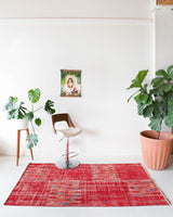 Vintage Turkish Art Deco Rug 3'10"x6'10"
