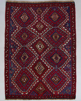 Vintage kilim rug in living room setting, bright colors, wild shaman, soft rug, bold color, Portland, Oregon, rug store, rug shop, local shop, vintage rug, modern kilim, warm colors