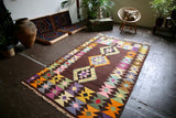Vintage Milas Bencik Kilim 5.2ftx8.7ft