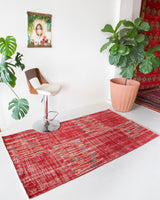 Vintage Turkish Art Deco Rug 3'10"x6'10"