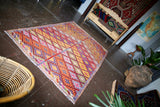 Vintage Denizli Cicim Kilim 5.9ftx8.11ft