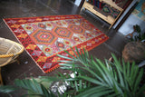 Old Ushak Esme Kilim 5.7ftx10.1ft