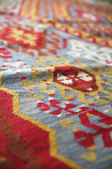 Old Ushak Esme Kilim 5.7ftx10.1ft