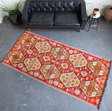 old rug, antique rug, Turkish rug, Portland, Oregon, rug store, rug shop, local shop, bright colors, wild shaman, large rug, area rug, red rug, bold color, burgundy, dark red, flat weave, kilim rug