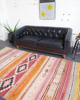 old rug, antique rug, Turkish rug, Portland, Oregon, rug store, rug shop, local shop, bright colors, wild shaman, large rug, area rug, red rug, bold color, burgundy, dark red, flat weave, kilim rug