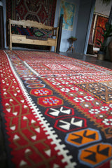 Old Kayseri Sandikli Kilim 6.4ftx13.3ft