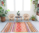 old rug, antique rug, Turkish rug, Portland, Oregon, rug store, rug shop, local shop, bright colors, wild shaman, large rug, area rug, red rug, bold color, burgundy, dark red, flat weave, kilim rug