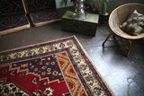 Vintage Taspinar Turkish rug 6.8x12.2ft