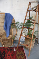 Handwoven Sabah Pestemal Towel in Blue (soft)