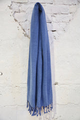 Handwoven Sabah Pestemal Towel in Blue (soft)