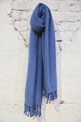Handwoven Sabah Pestemal Towel in Blue (soft)