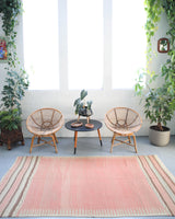 old rug, antique rug, earthy colors, faded colors, Turkish rug, vintage rug, flat weave, kilim rug, large area rug, square rug, Wild Shaman, Portland, Oregon, rug store, rug shop, local shop