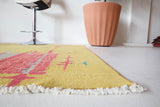 Vintage art deco rug in a living room setting, pile rug, Turkish rug, custom rug, modern rug, art deco rug,  portland, rug shop, bright colors, wild shaman, low pile rug, bold color, Portland, Oregon, rug store, rug shop, local shop, made in Turkey, vintage rug, retro rug