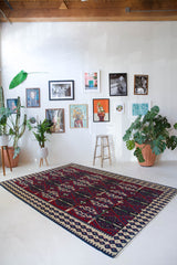 Vintage kilim rug in living room setting, bright colors, wild shaman, soft rug, bold color, Portland, Oregon, rug store, rug shop, local shop, vintage rug, modern kilim, warm colors