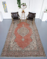 Vintage Turkish Isparta Rug 6.7ftx10.9ft