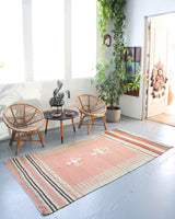 old rug, antique rug, earthy colors, faded colors, Turkish rug, vintage rug, flat weave, kilim rug, large area rug, square rug, Wild Shaman, Portland, Oregon, rug store, rug shop, local shop