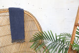 Handwoven Sabah Pestemal Towel in Navy (soft)
