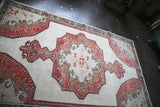Vintage Faded Anatolian Turkish Rug 4.9x7.9ft