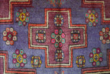 Vintage Turkish rug in living room setting, old rug, antique rug, pastel colors, faded colors, Turkish rug, vintage rug, soft rug, Portland, Oregon, rug store, rug shop, local shop