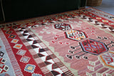 Old Konya Obruk Kilim 5.2ftx6.9ft