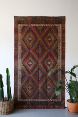 Old Fethiye Kilim 5ftx9.4ft