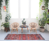 Turkish rug, vintage rug, flat weave, kilim rug, large area rug, square rug, Wild Shaman, Portland, Oregon, rug store, rug shop, local shop, bright colors, area rug, red rug, bold color