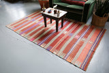 Old Bodrum Bos Kilim 4.10x7.10ft