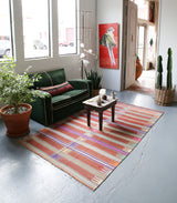 Old Bodrum Bos Kilim 4.10x7.10ft