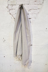 Honeycomb Pestemal Towel in Light Gray